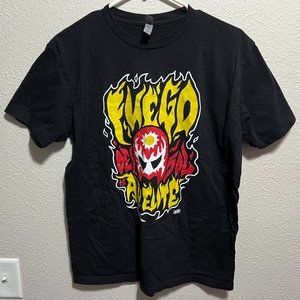 Men's AEW / PWT Fuego del Sol - All Elite T-Shirt - Size M - BLACK